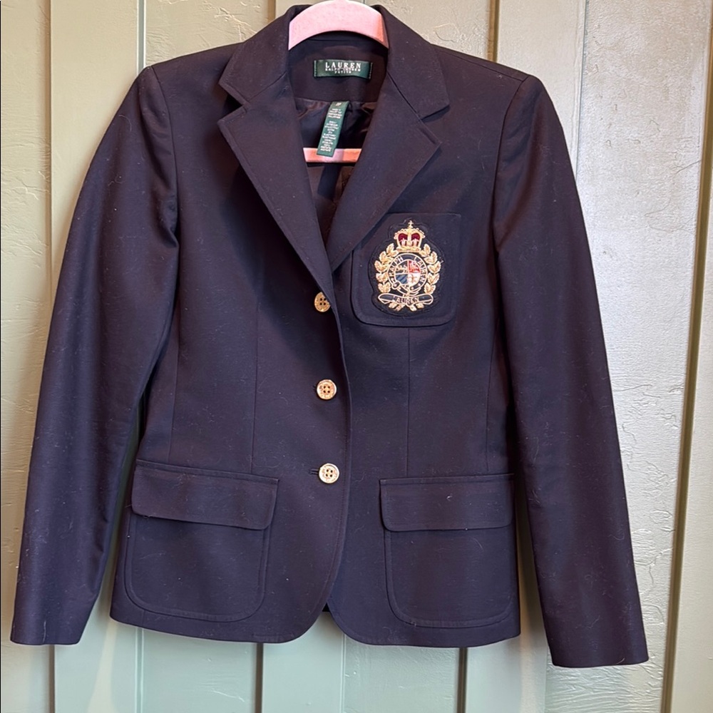 Lauren Ralph Lauren Black Blazer Classic Tailored Design